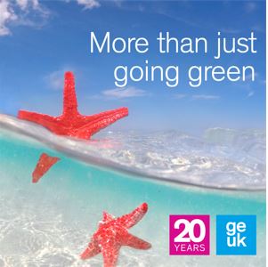 image of starfish with text that says 'more than just going green