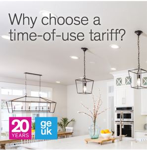 smart home with text that says 'why choose a time-of-use-tariff?